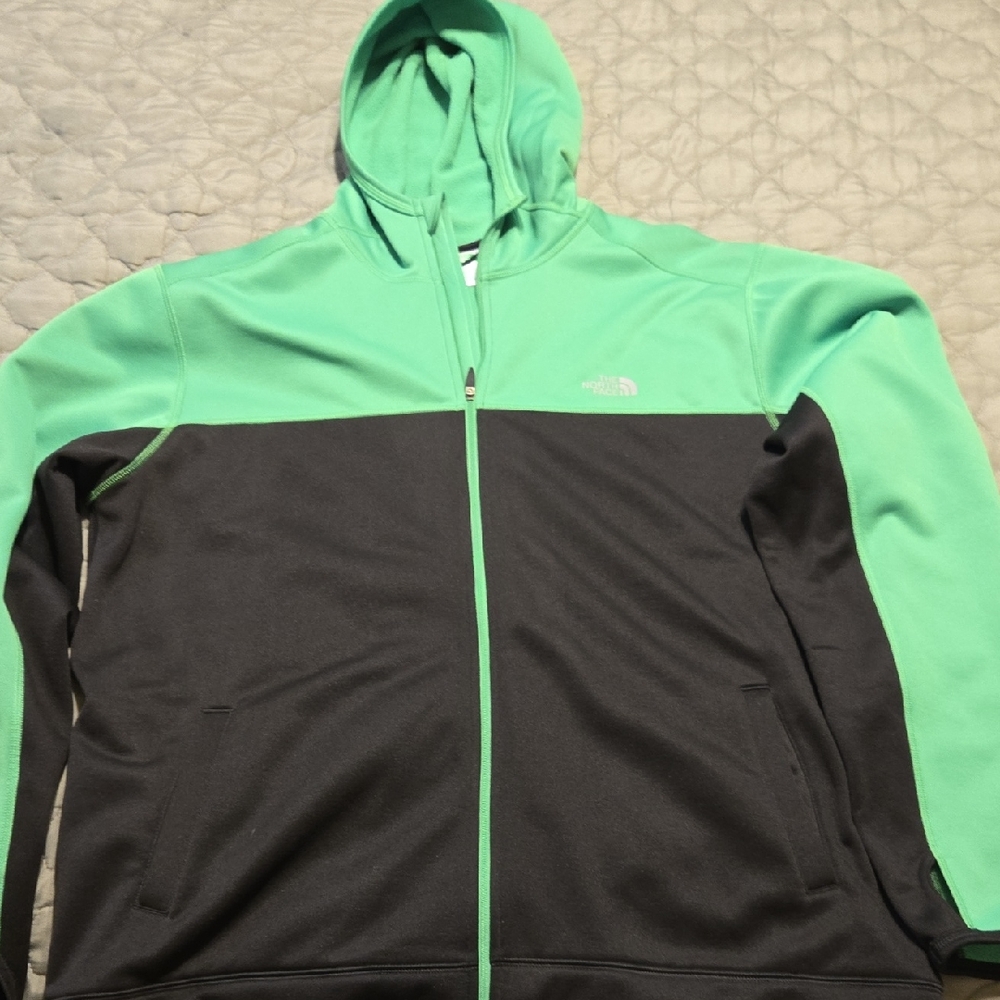 The North Face Green and Black Full-Zip Jacket